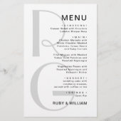 Einfache Monogramm Typografie minimalistisches Hoc (Vorderseite)