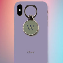 Einfache Monogrammbezeichnung & Anfangsolivgrün