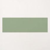 Einfache moosgrüne neutrale Minimalistische Übung Yogamatte (Rückseite (Horizontal))