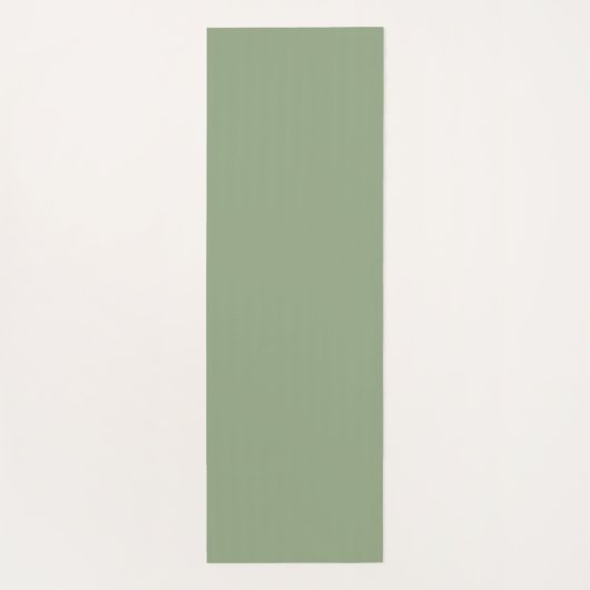 Einfache moosgrüne neutrale Minimalistische Übung Yogamatte (Rückseite)