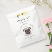 Einfache Mops Hochzeit Vielen Dank für Ihr Interes Geschenktütchen (Versiegelt)