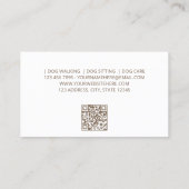 Einfache Mops-Hundesitze Visitenkarte (Rückseite)
