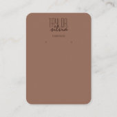 einfache Moscha-Maus Ohrring-Grafikkarte Visitenkarte (Vorderseite)