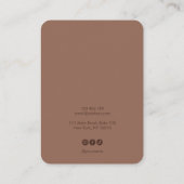 einfache Moscha-Maus Ohrring-Grafikkarte Visitenkarte (Rückseite)