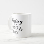 Einfache Motivation Positiver Hinweis Minimalistis Kaffeetasse (Vorderseite Links)