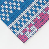 Einfache Motive Muster 3 Fleecedecke (Ecke)