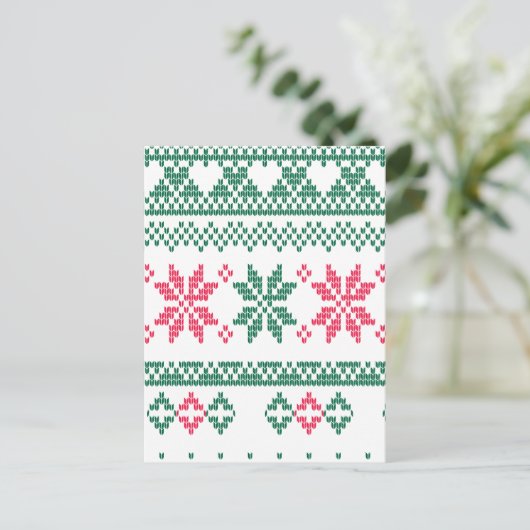 Einfache Motive Muster 5 Feiertagspostkarte (Stehend Vorderseite)