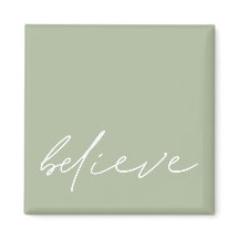 Einfache Motivierend Glaube Script Sage Green