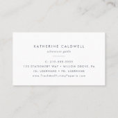 Einfache Mountain Business Card Visitenkarte (Rückseite)