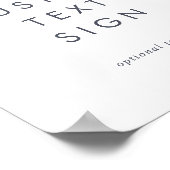 Einfache Mountkarten & Geschenke Benutzerdefiniert Poster (Ecke)