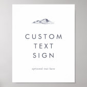 Einfache Mountkarten & Geschenke Benutzerdefiniert Poster (Vorne)