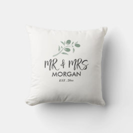 Einfache MR und Frau Throw Pillow ( Kissen