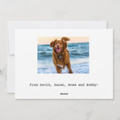 Einfache Multi-Picture-Urlaubskarte Feiertagskarte (Rückseite)