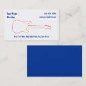 Einfache Musikindustrie-Karten Visitenkarte (Vorne/Hinten)