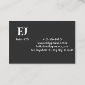 Einfache Muster der Visitenkarten Visitenkarte (Rückseite)