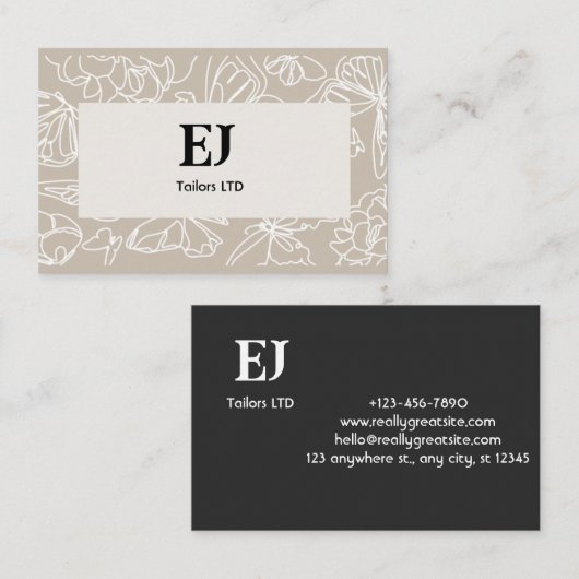 Einfache Muster der Visitenkarten Visitenkarte (Vorne/Hinten)