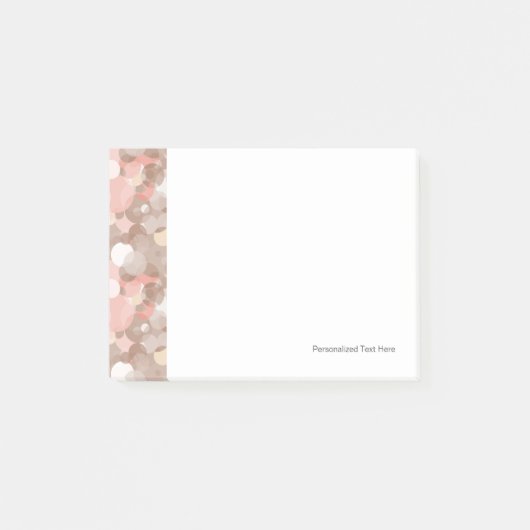 Einfache Muster - Kreise Post-it Klebezettel (Vorderseite)