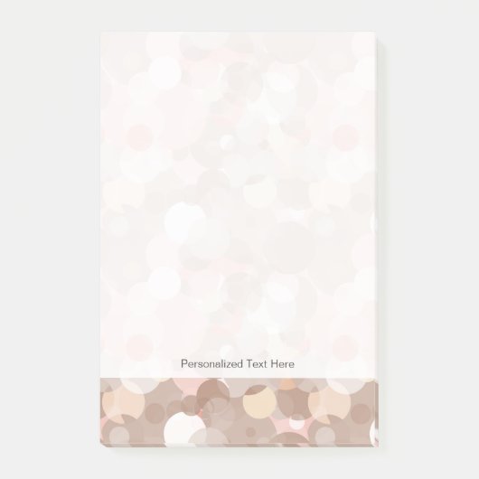 Einfache Muster - Kreise Post-it Klebezettel (Vorderseite)