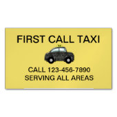 Einfache mutige magnetische visitenkarte (Vorderseite)