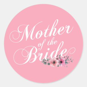 Einfache Mutter der Braut   Aufkleber
