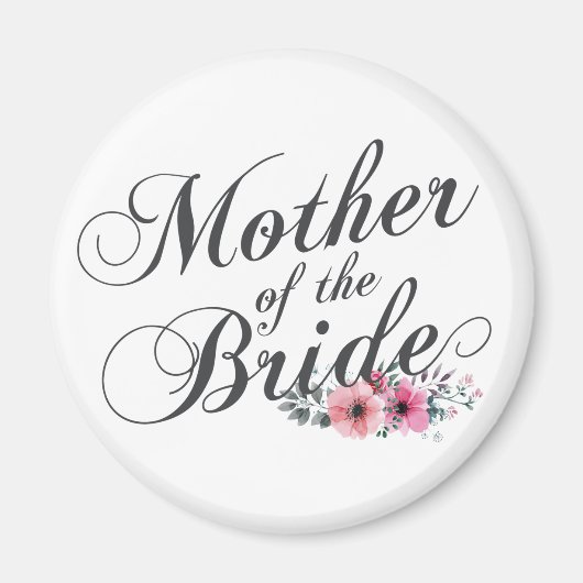 Einfache Mutter der Braut Hochzeit | Magnet (Vorne)