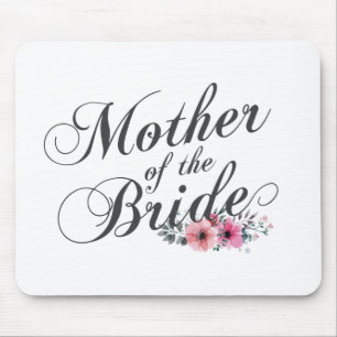 Einfache Mutter der Braut Hochzeit Mauspad