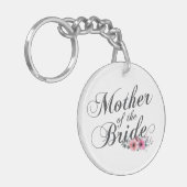 Einfache Mutter der Braut Hochzeit | Schlüsselanhä Schlüsselanhänger (Vorderseite links)