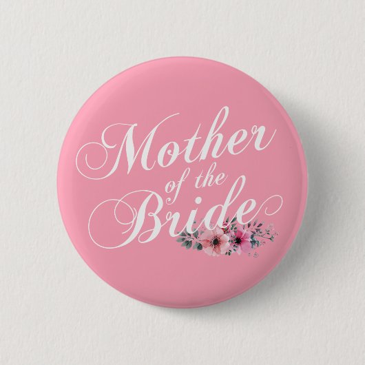 Einfache Mutter der Braut | Schaltfläche Button (Vorderseite)
