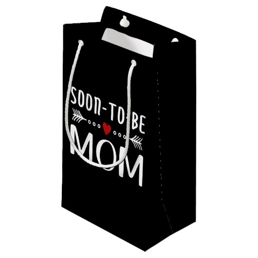Einfache Mutter-Kind-Mama| Geschenktasche Kleine Geschenktüte (Vorderseite Schrägansicht)