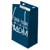 Einfache Mutter-Kind-Mama| Geschenktasche Kleine Geschenktüte (Rückseite Schrägansicht)