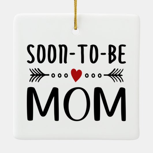 Einfache Mutter-Kind-Mama | Ornament (Rückseite)