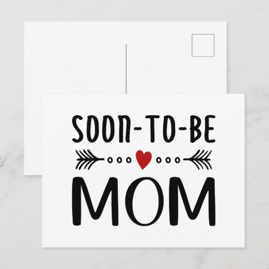 Einfache Mutter-Kind-Mama | Postkarte (Vorne/Hinten)