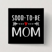 Einfache Mutter-Kind-Mama | Schaltfläche Button (Vorderseite)