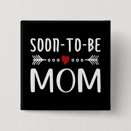 Einfache Mutter-Kind-Mama | Schaltfläche Button (Vorderseite)