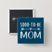 Einfache Mutter-Kind-Mama | Schaltfläche Button (Vorne & Hinten)