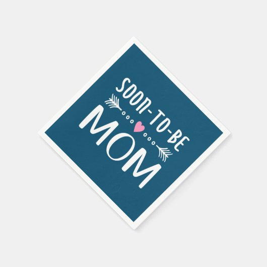 Einfache Mutter-Kind-Mama | Serviette (Ecke)