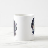 Einfache Mystic Cat Crescent Moon Starlight Clean Kaffeetasse (Mittel)
