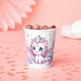 Einfache Mythische Dragon Baby-Dusche Pappbecher