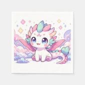 Einfache Mythische Dragon Baby-Dusche Serviette (Vorderseite)