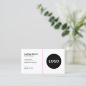 Einfache Nageltechniker für weißes Vorlagenglas Visitenkarte (Stehend Vorderseite)