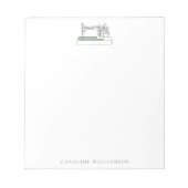 Einfache Nähmaschine Personalisierter Name Notizblock (Vorderseite)