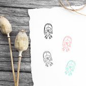 Einfache Namaste Pray Gummistempel