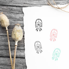 Einfache Namaste Pray Gummistempel