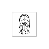 Einfache Namaste Pray Gummistempel (Prägung)