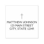 Einfache Name des Schwarzen Kreuzes Permastempel (Design)