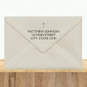 Einfache Name des Schwarzen Kreuzes Permastempel