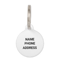 Einfache Name Monogramm Schwarz-weißer Kontakt Inf