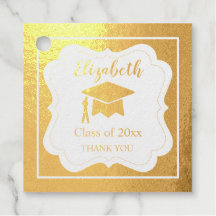 Einfache Name und Foto Abschluss Vielen Dank