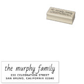 Einfache Name und Rücksendeadresse der DIY-Familie Gummistempel (Stempel)