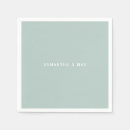 Einfache Namen der Seegemeinde Moderner Cocktail Serviette